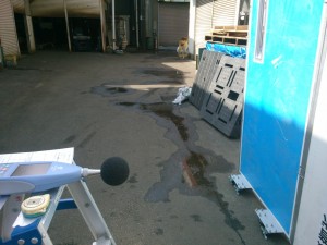 遮音性の測定風景